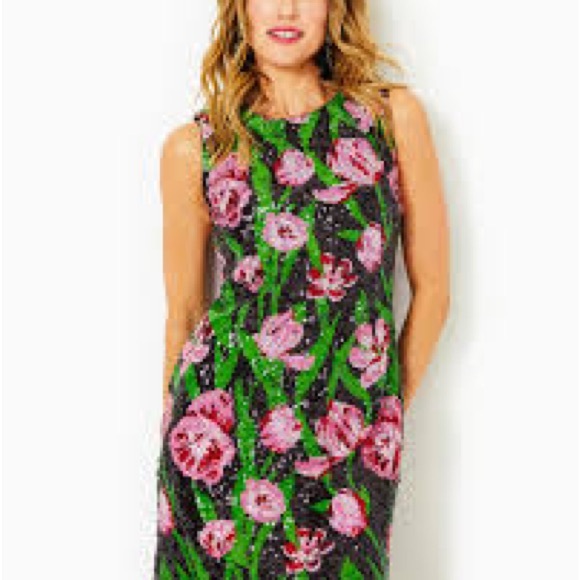 Lilly Pulitzer Dresses & Skirts - NWT Lilly Pulitzer Axlee Sequin Shift Dress